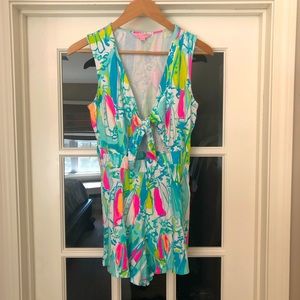 Lilly Pulitzer Tie front romper